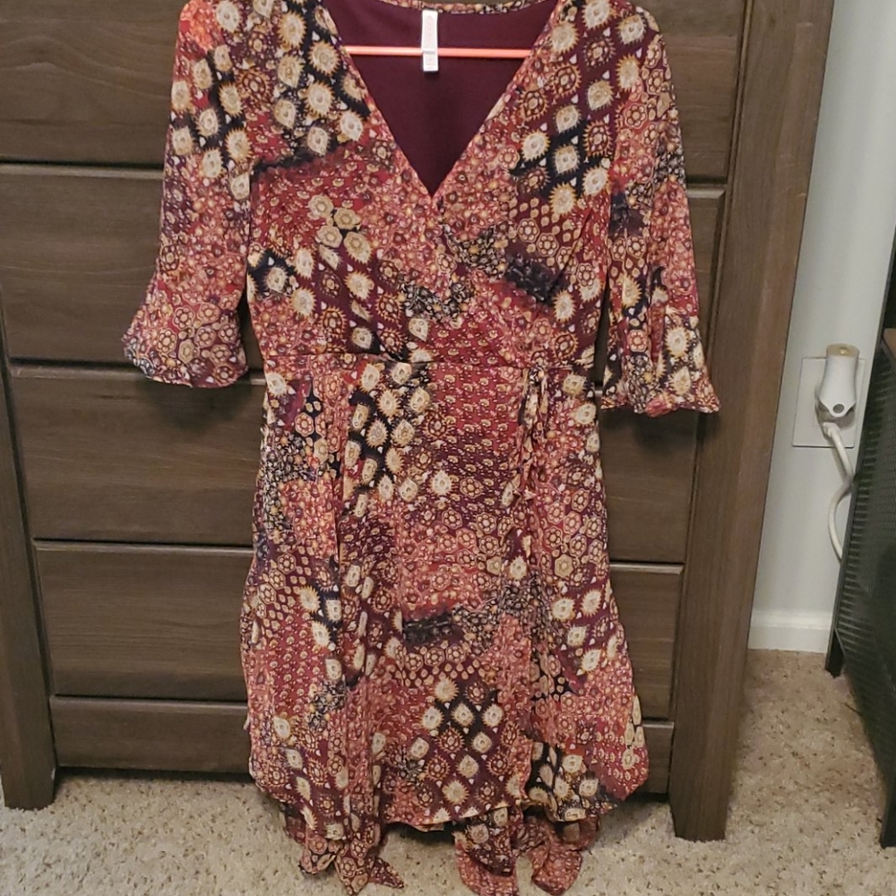 Xhilaration Asymmetrical wrap dress